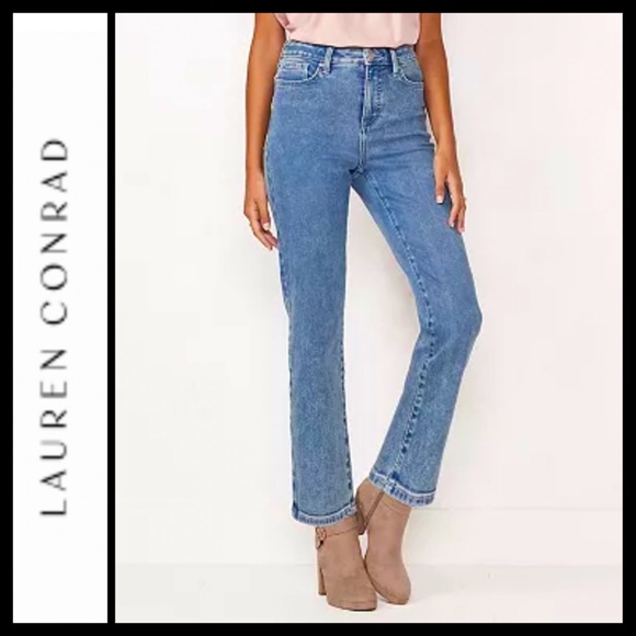 LC Lauren Conrad Denim - Lauren Conrad Distressed Straight Jeans